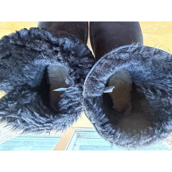 UGG Womens Mini Bailey Button II Black Winter Boots Comfy warm Sz-9 - Picture 9 of 9